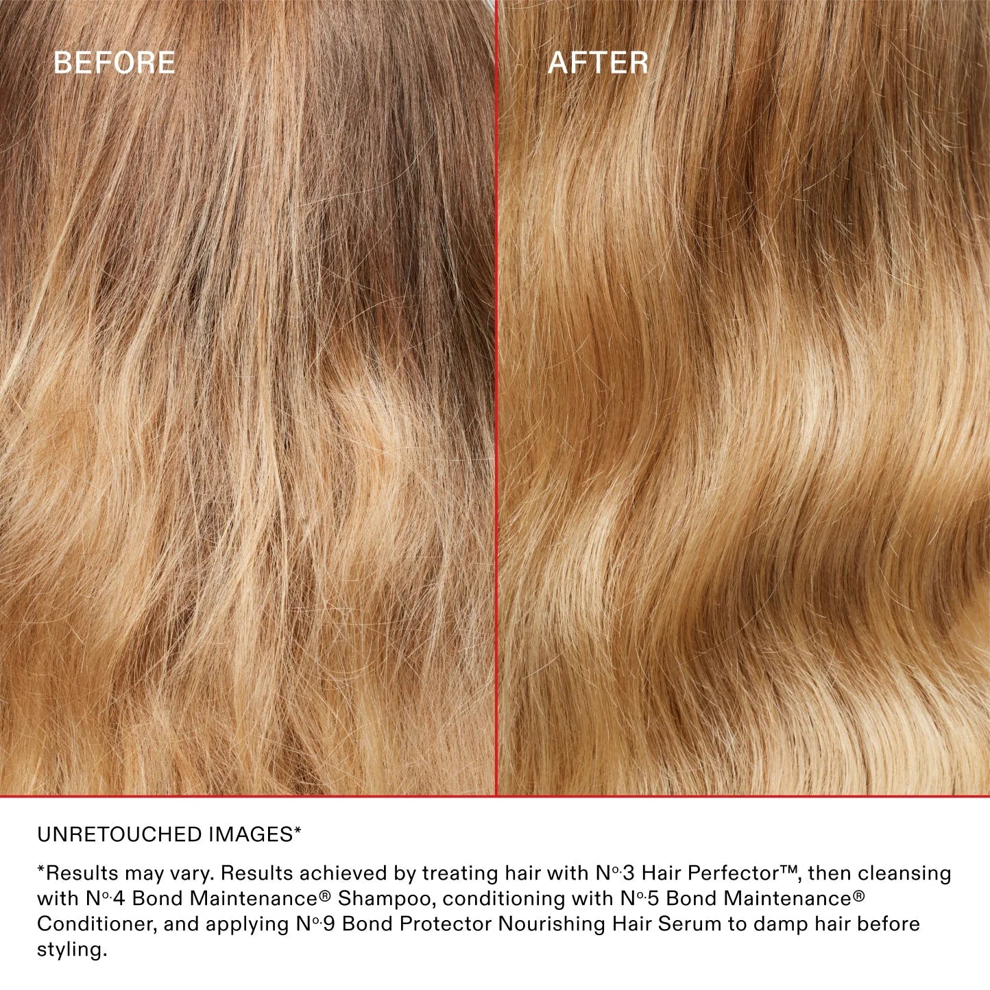 Olaplex No.3 Hair Perfector before and after