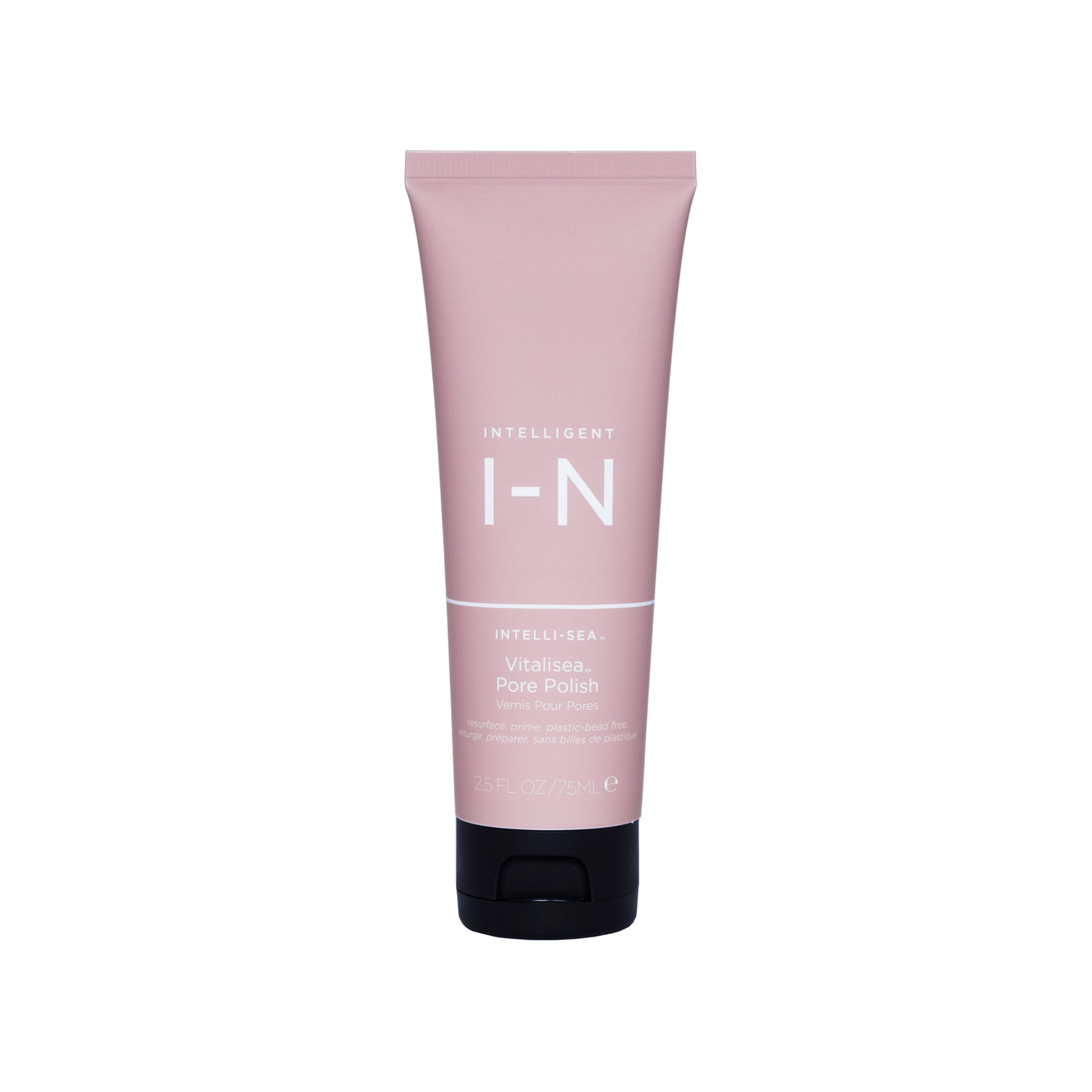 A tube of Intelligent Nutrients Vitalisea Pore Polish with a pink label.