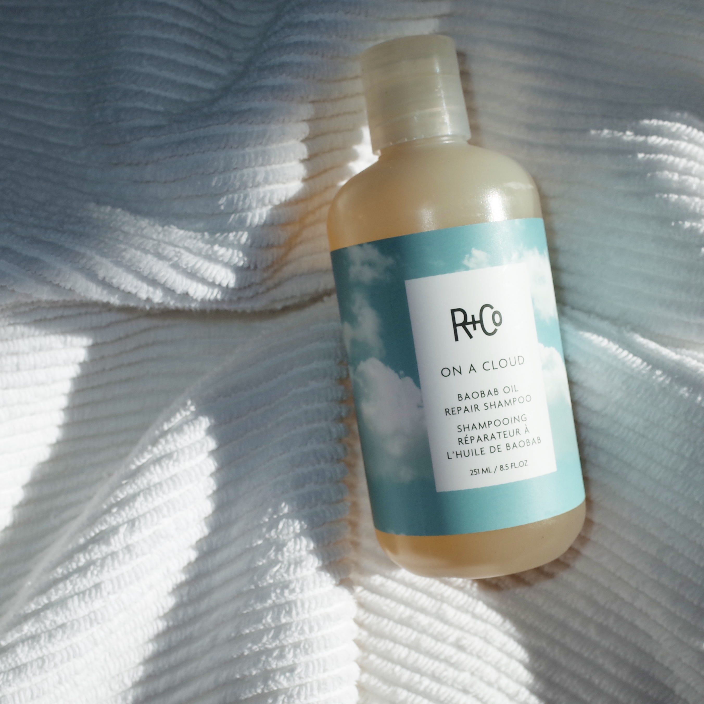 R+Co On A Cloud with Baobab Repair Shampoo