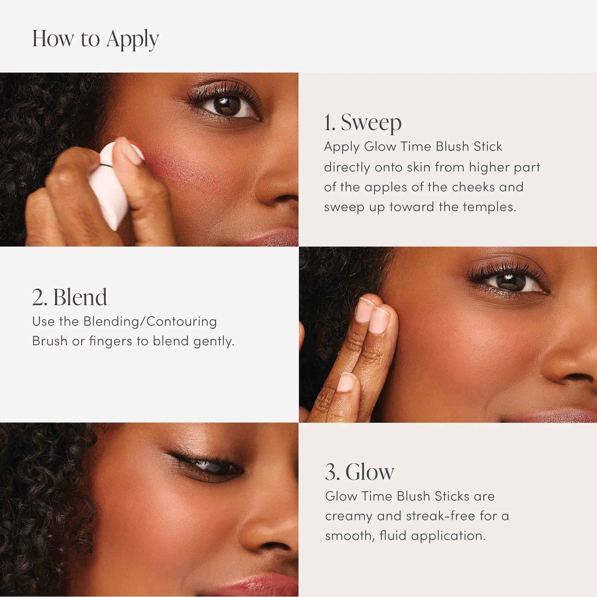 Jane Iredale - Glow Time Blush Stick How-to